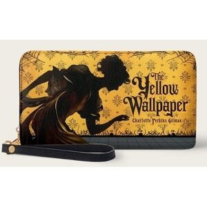 The Yellow Wallpaper Wallet Horror Goth Halloween New NWT Grunge Emo Excellent